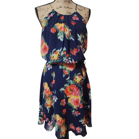 Joie Floral Mini Halter Sundress - Medium - Picture 2 of 8